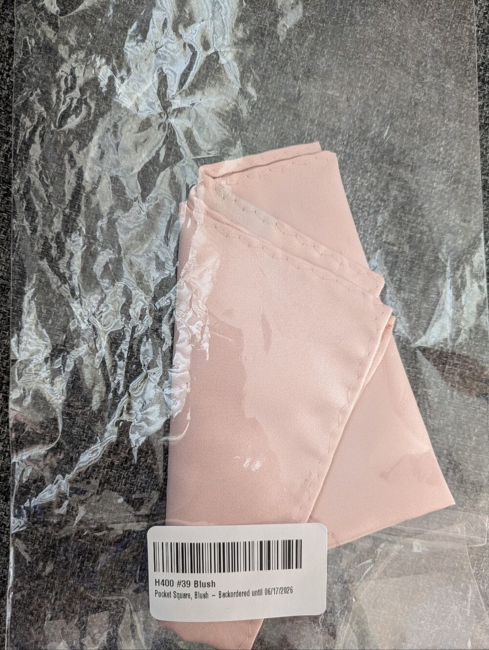 New Blush Pink Pocket Square